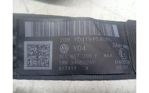 Centura siguranta stanga fata 3C1857705F Volkswagen Passat B6 (2005 - 2010) - imagine 4