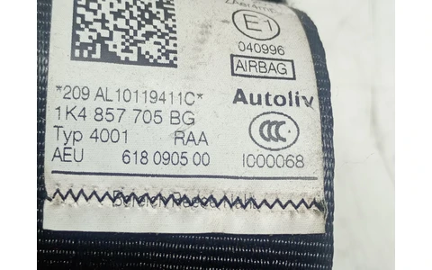 Centura siguranta stanga fata 1K4857705 Volkswagen Golf 6 (2008 - 2015) - imagine 4