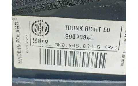 Stop dreapta haion 5K0945094 Volkswagen Golf 6 (2008 - 2015) - imagine 4