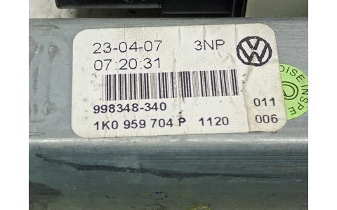 Motoras geam dreapta spate 1K0959704P Volkswagen Golf 5 (2003 - 2009) - imagine 3