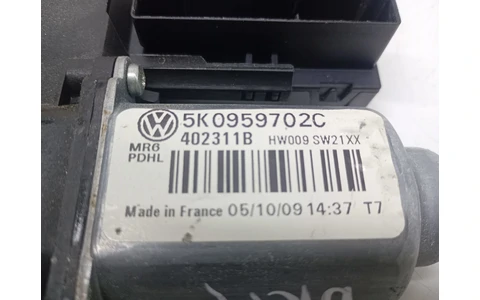 Motoras geam dreapta fata 5K0959702C Volkswagen Golf 6 (2008 - 2015) - imagine 3