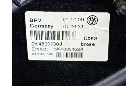 Macara geam dreapta spate 5K4839730J Volkswagen Golf 6 (2008 - 2015) - imagine 4