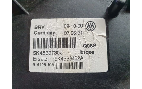 Macara geam dreapta spate 5k4839730J Volkswagen Golf 6 (2008 - 2015) - imagine 5