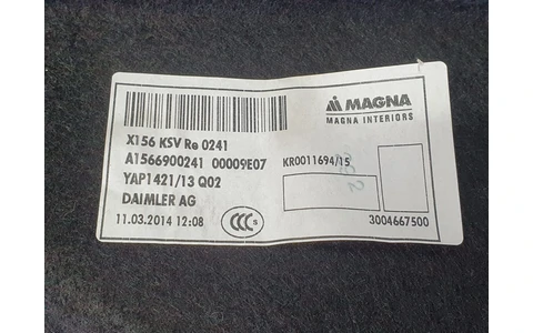 Ornament portbagaj a1566900241 Mercedes Benz GLA-Class X156 (2013 - 2017) - imagine 3