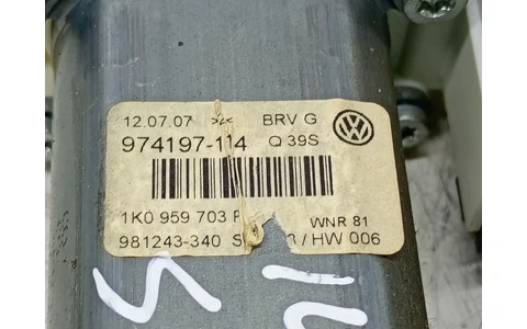 Motoras geam stanga spate 1k0959703 Volkswagen Passat B6 (2005 - 2010) - imagine 3