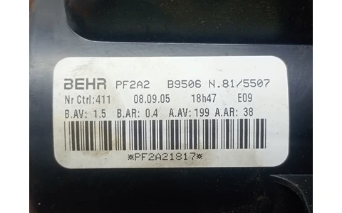 Motoras aeroterma pf2a2b9506 Peugeot 307 1 (facelift) (2005 - 2008) - imagine 3