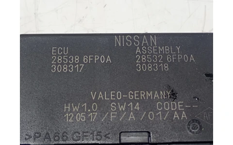 Modul senzori parcare 285386fp0a Nissan X-Trail T32 (facelift) (2017 - 2020) - imagine 4