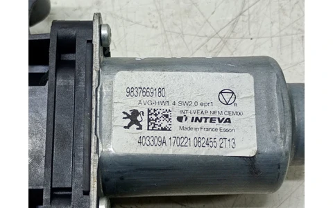Motoras geam stanga fata 9837669180 Peugeot 508 2 (2018 - 2020) - imagine 4