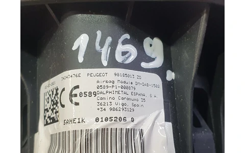 Airbag sofer 98185013zd Peugeot 508 2 (2018 - 2020) - imagine 3