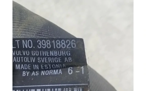 Centura siguranta stanga spate 39818826 Volvo S80 2 (2th facelift) (2013 - 2020) - imagine 4