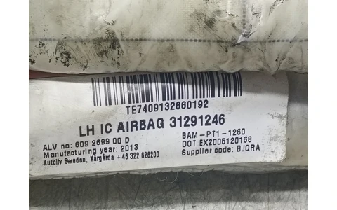 Airbag cortina stanga Volvo S80 2 (2th facelift) (2013 - 2020) - imagine 3