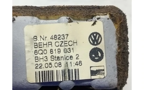 Radiator calorifer bord 6q0819031 Volkswagen Polo 4 (9N) (2001 - 2005) - imagine 3