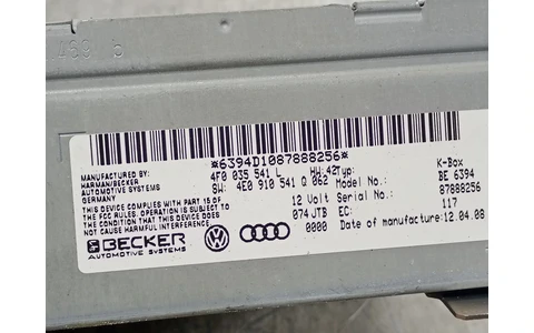 Modul radio 4F0035541L Audi A6 4F/C6 (2004 - 2008) - imagine 3