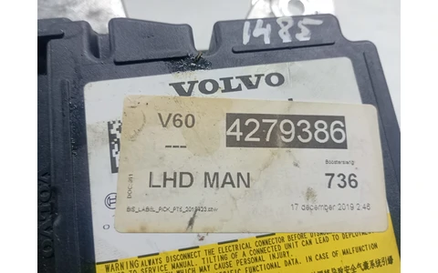 Calculator airbag 0285013052 Volvo V60 2 (2018 - 2020) - imagine 4