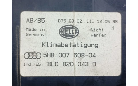 Panou clima ac 5HB007608 Audi A3 8L (facelift) (2000 - 2003) - imagine 3