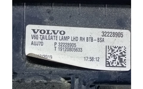 Stop dreapta haion P32228905 Volvo V60 2 (2018 - 2020) - imagine 3