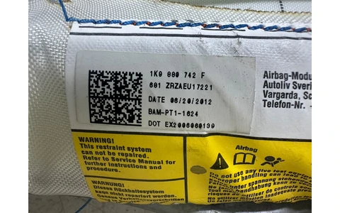 Airbag cortina dreapta 1k9880742f Volkswagen Golf 6 (2008 - 2015) - imagine 3