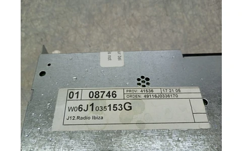 Radio cd 6J1035153G Seat Ibiza 4 (6J) (2008 - 2012) - imagine 3