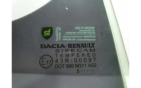 Geam fix dreapta spate Dacia Logan 2 (2013 - 2016) - imagine 3