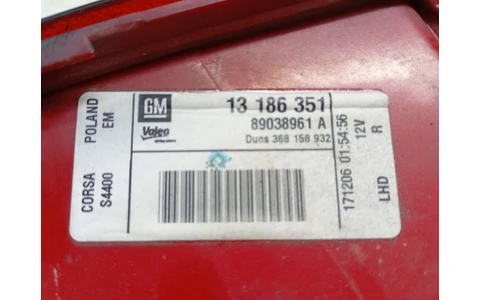 Stop dreapta 13186351 Opel Corsa D (2006 - 2011) - imagine 3