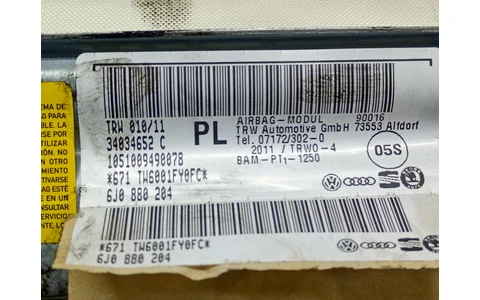 Airbag pasager 6J0880204 Seat Ibiza 4 (6J) (2008 - 2012) - imagine 4