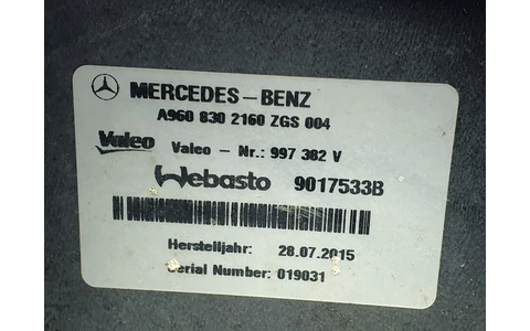 Webasto a9608302160 Mercedes Benz Actros MP4 1 (2011 - 2019) - imagine 4