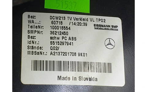 Fata usa stanga fata a2137201708 Mercedes Benz E-Class W213 (2016 - 2020) - imagine 5