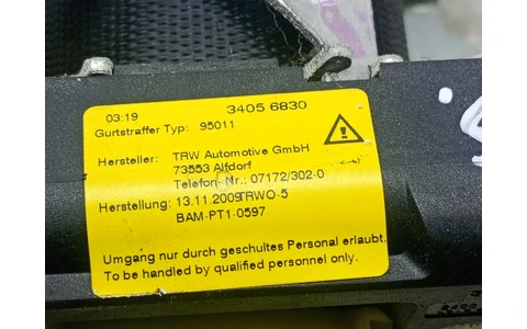 Centura siguranta dreapta spate 34056830 Mercedes Benz E-Class W212 (2009 - 2013) - imagine 4