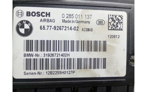 Calculator airbag 6577-9267214-02 BMW Seria 1 F20/F21 (2011 - 2015) - imagine 3