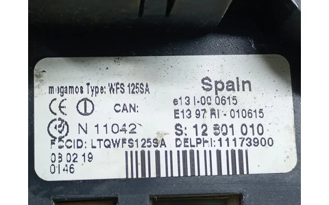 Contact cu cheie 11173900 Saab 9-3 2 (facelift) (2007 - 2011) - imagine 3