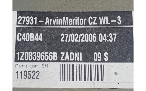 Macara geam dreapta spate 1z0839656b Skoda Octavia 2 (2004 - 2008) - imagine 2