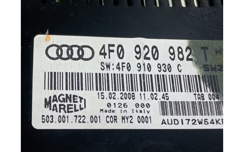 Ceasuri de bord 4F0920982T Audi A6 4F/C6 (2004 - 2008) - imagine 3