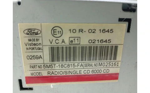 Radio cd 5M5T-18C815 Ford C-Max 1 (2003 - 2007) - imagine 3