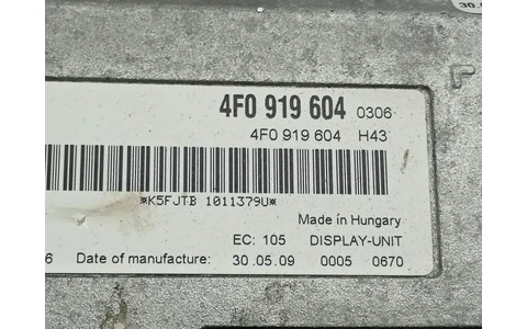 Display bord 4F0919604 Audi A6 4F/C6 (2004 - 2008) - imagine 3