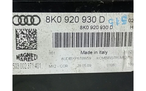 Ceasuri de bord 8K0920930D Audi A4 B8/8K (2007 - 2011) - imagine 3