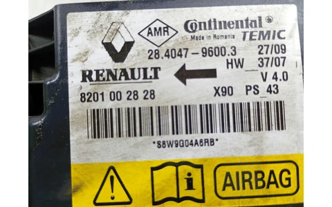 Calculator airbag 8201002828 Dacia Sandero 1 (2008 - 2012) - imagine 2
