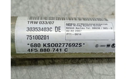 Airbag cortina stanga 4F5880741C Audi A6 4F/C6 (2004 - 2008) - imagine 3