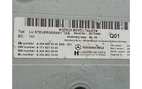 Modul radio A2049000300 Mercedes Benz E-Class W212 (2009 - 2013) - imagine 3
