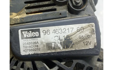 Alternator 9646321780 Peugeot 307 1 (facelift) (2005 - 2008) - imagine 3