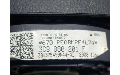 Airbag sofer 3C8880201F Volkswagen Passat CC 1 (2008 - 2012) - imagine 4