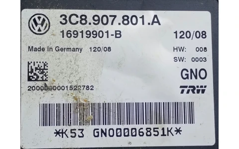 Calculator frana de mana 3C8907801A Volkswagen Passat CC 1 (2008 - 2012) - imagine 3