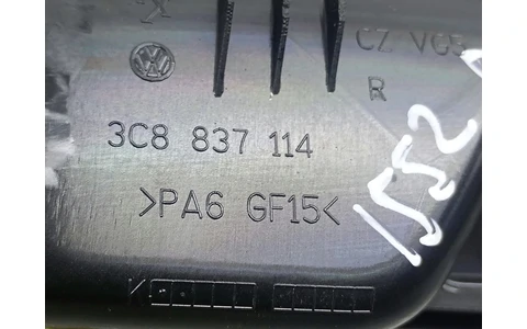 Maner interior dreapta spate 3C8837114 Volkswagen Passat CC 1 (2008 - 2012) - imagine 3