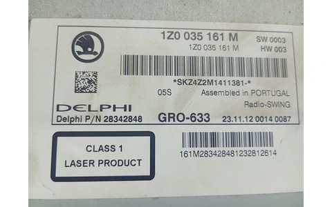 Radio cd 1Z0035161M Skoda Octavia 2 (facelift) (2008 - 2013) - imagine 4