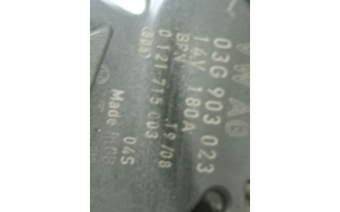 Alternator 03G903023 Volkswagen Passat CC 1 (2008 - 2012) - imagine 3