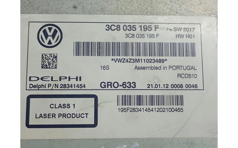 Navigatie 3C8035195F Volkswagen Passat CC 1 (2008 - 2012) - imagine 3