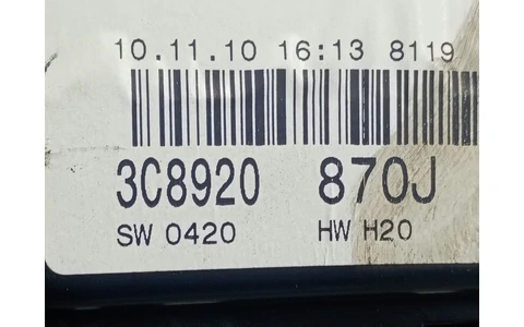 Ceasuri de bord 3C8920870J Volkswagen Passat CC 1 (2008 - 2012) - imagine 2