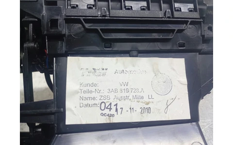 Grila ventilatie bord 3AB819728A Volkswagen Passat CC 1 (2008 - 2012) - imagine 3