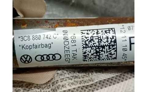 Airbag cortina dreapta 3C880742C Volkswagen Passat CC 1 (2008 - 2012) - imagine 4