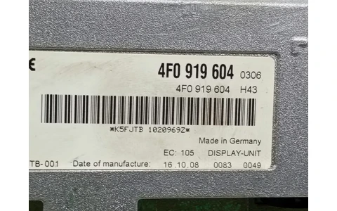 Display bord 4f0919604 Audi A6 4F/C6 (facelift) (2008 - 2011) - imagine 3