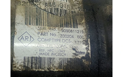 Compresor clima ac 8200848916 Renault Master 3 (2st facelift) (2019 - 2024) - imagine 2